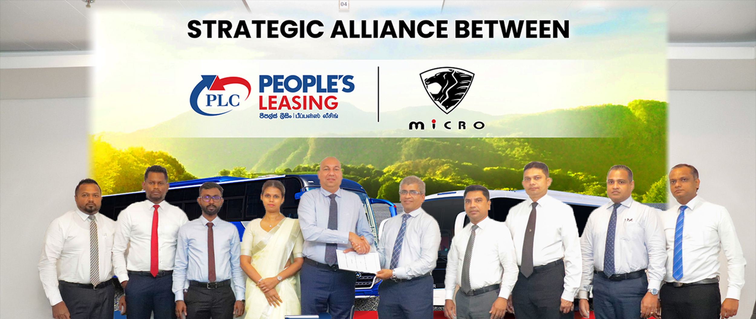 Peoples Leasing & Finance PLC and Micro Cars (Pvt) Ltd Join Hands to Offer Bus Leasing Facilities
