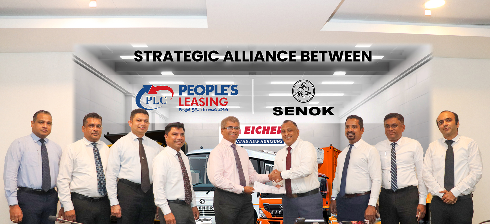 People’s Leasing Partners with Senok to Offer Special Leasing Facility for Eicher Commercial Vehicles